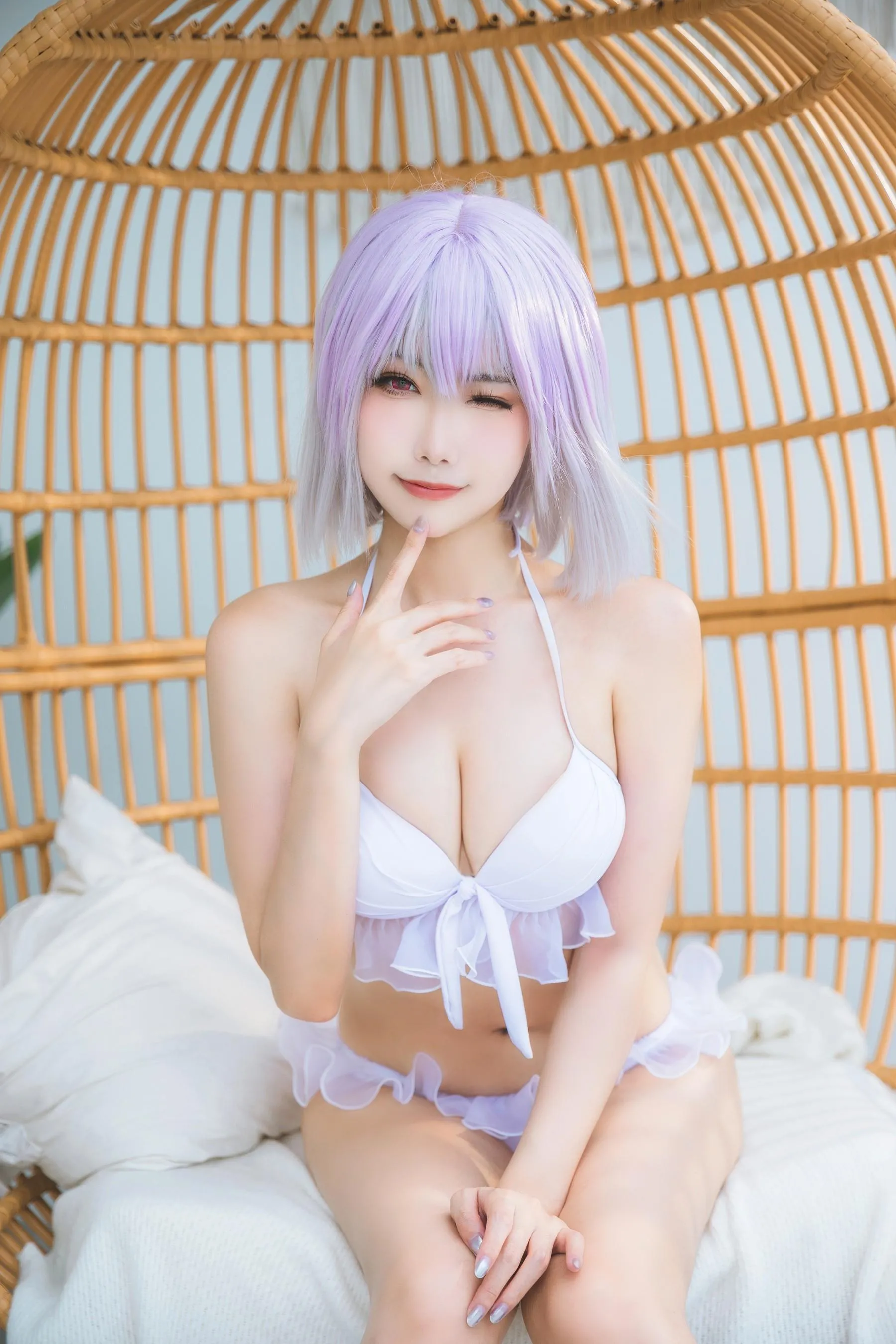 Momoko葵葵 – NO.35 瓜希酱 SSSS.GRIDMAN 宝多六花新条茜 泳装 [55P]插图4
